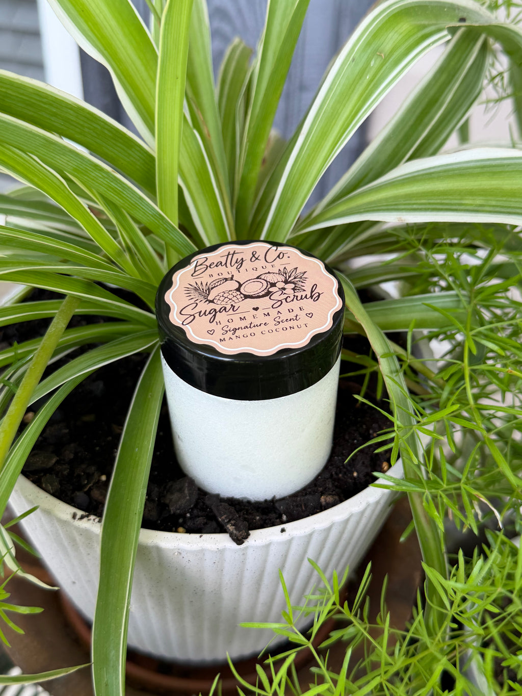 Beatty & Co. Boutique Sugar Scrub Signature Scent Mango Coconut