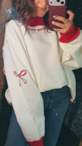 Merry & Bright Mock-Neck Sweatshirt