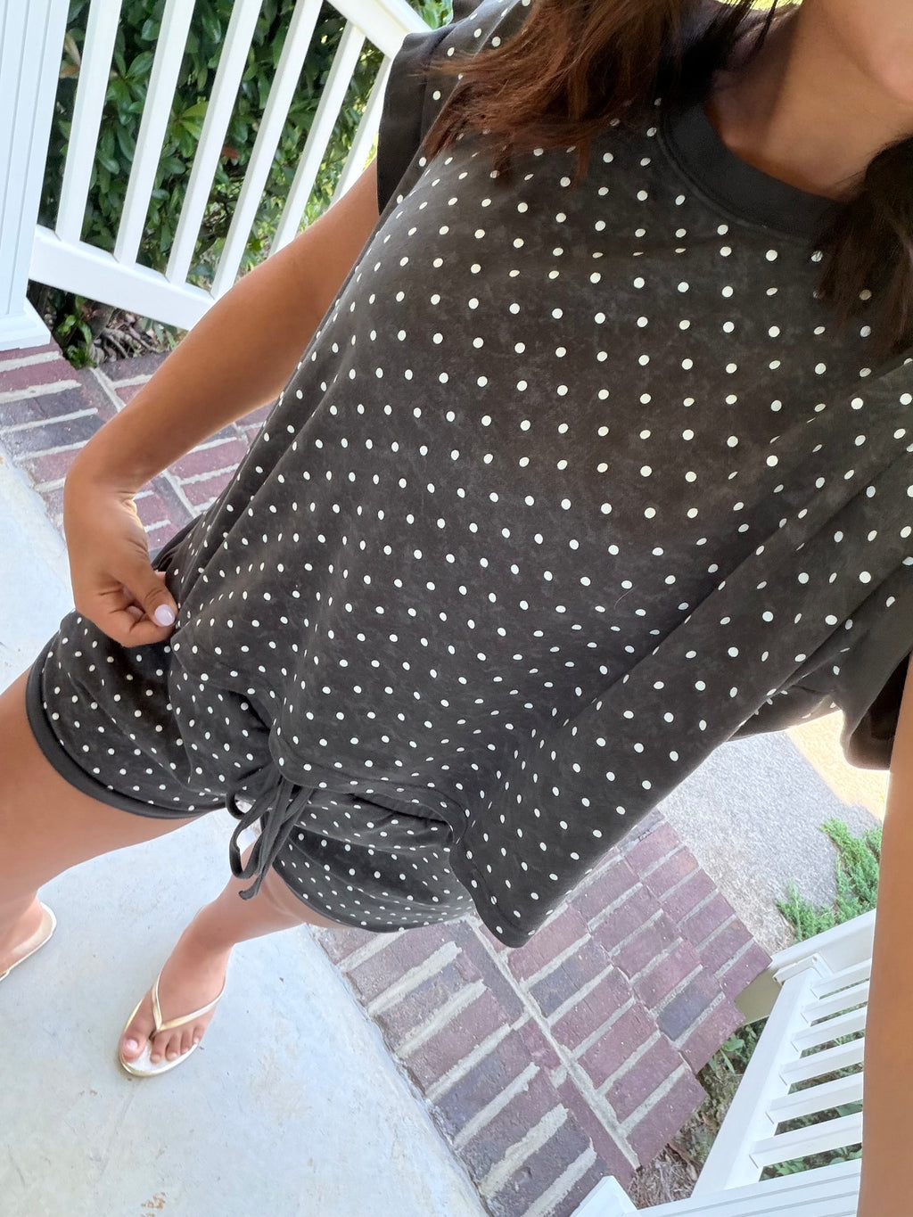 Black Polka Dot Set