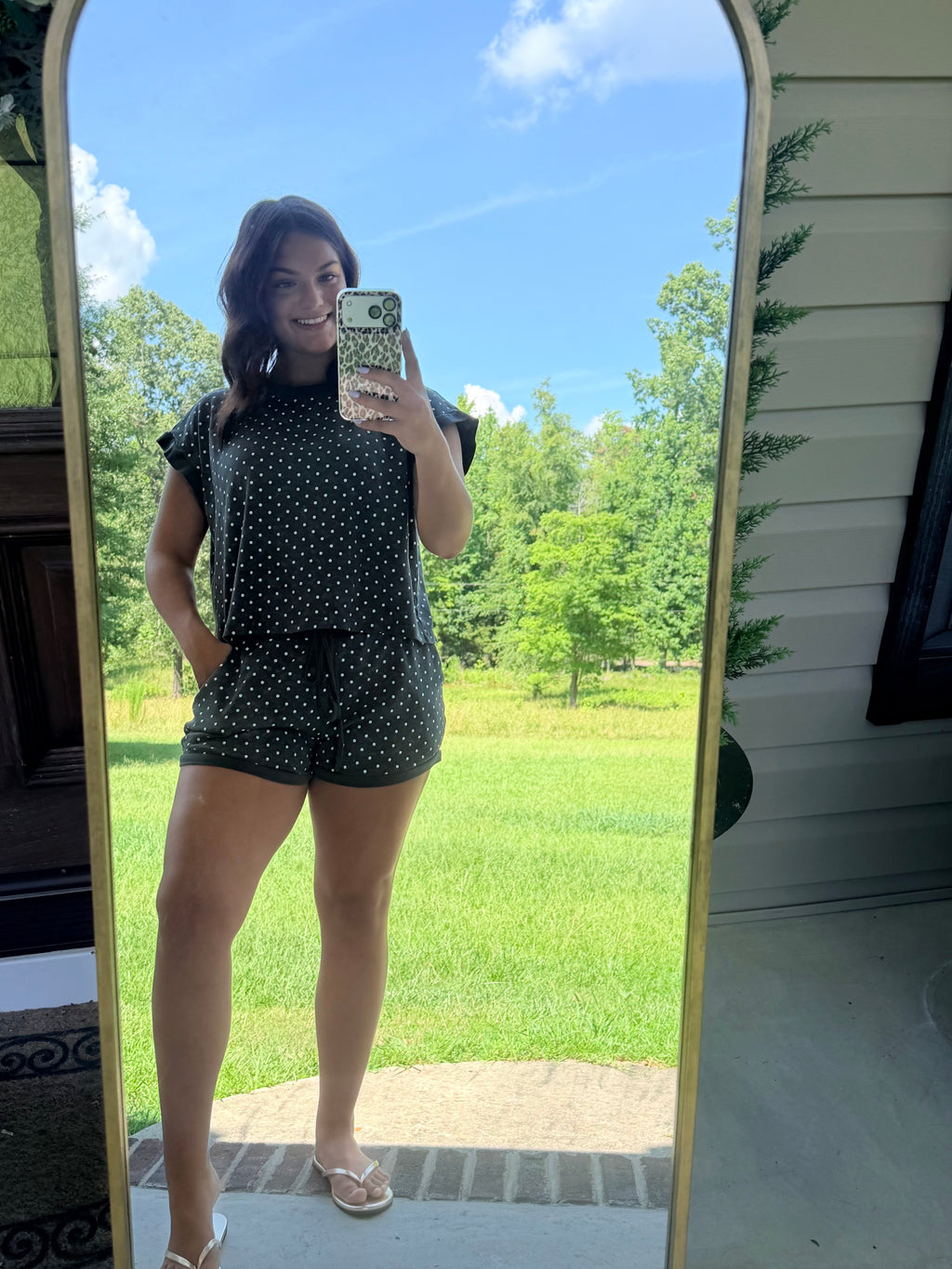 Black Polka Dot Set