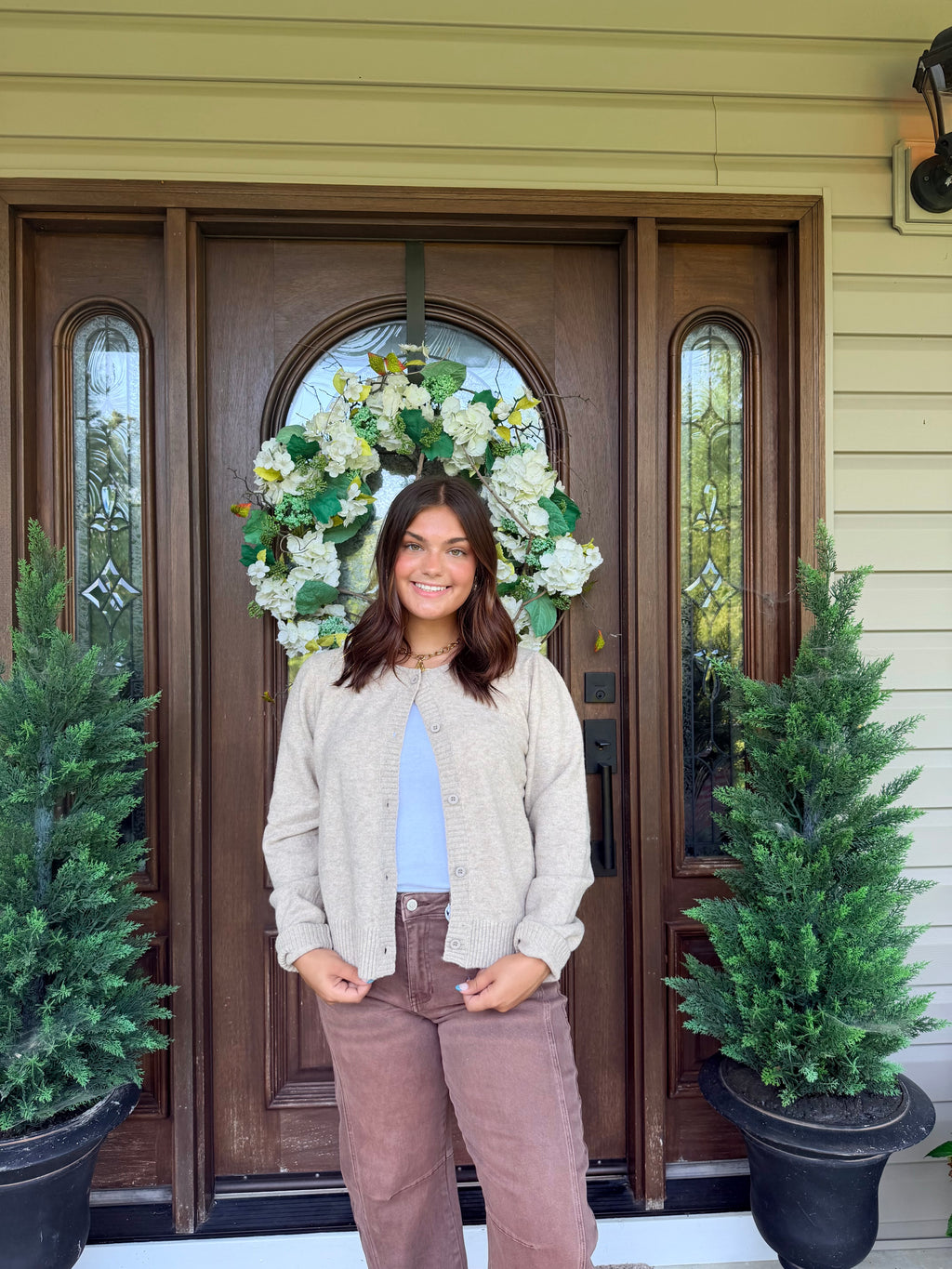 Solid Soft Knit Sweater Cardigan