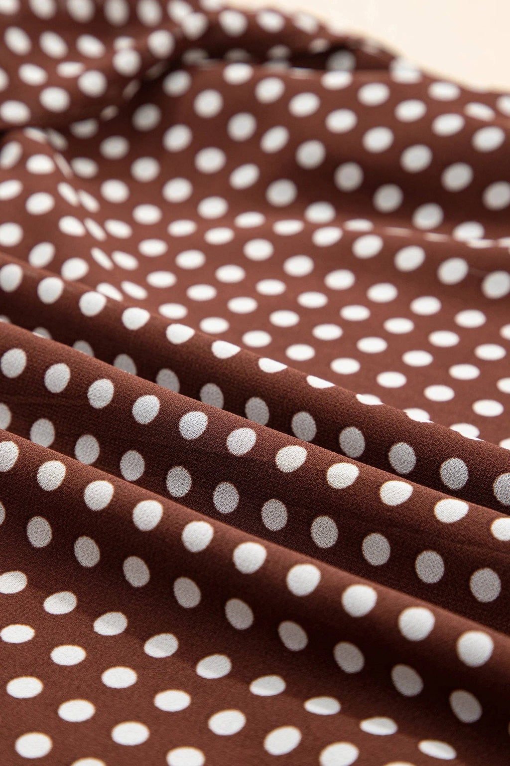 Polka Dot Ruffle Maxi Dress
